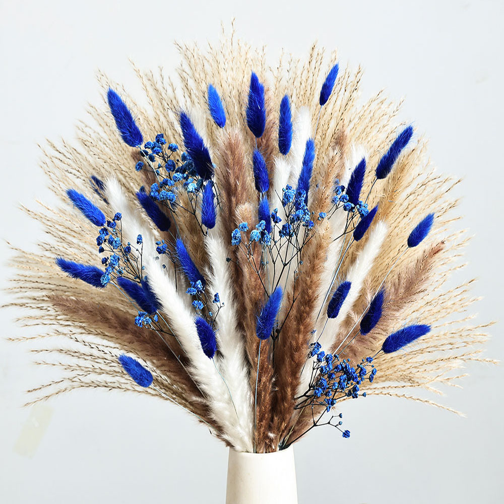 Baby Breath Dried - 70 Uds. De Pampas azules, flores