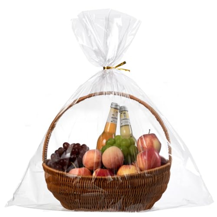 Cellophane Wrap Clear - Paquete de 20 Bolsas de Celofán