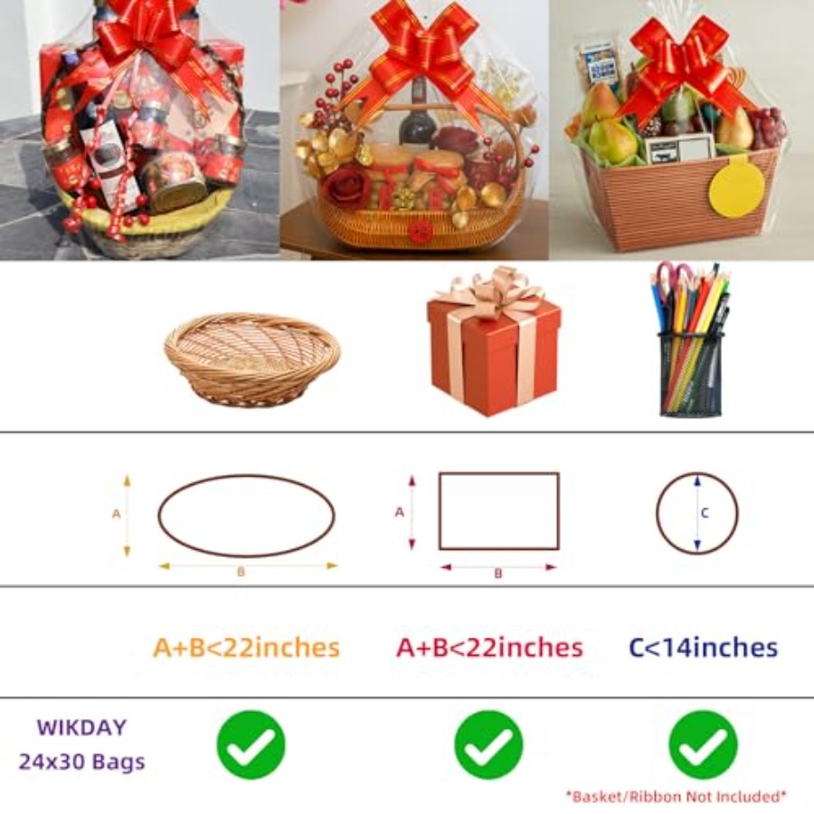 Bolsas de Celofán para Cestas  - Cellophane Wrap Clear reseña y precio