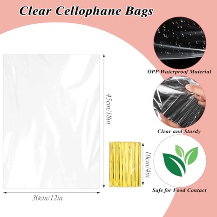 60 Bolsas de Celofán para Rega - Cellophane Wrap Clear reseña y precio