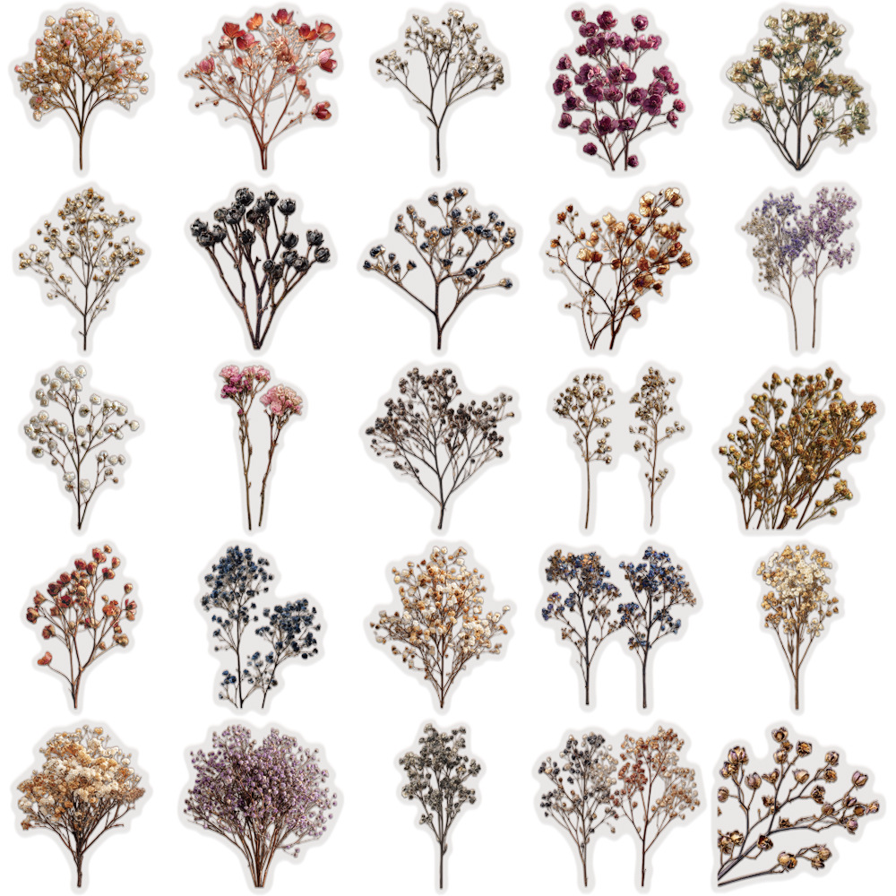 50 Pegatinas Decorativas Vinta - Baby Breath Dried reseña y precio