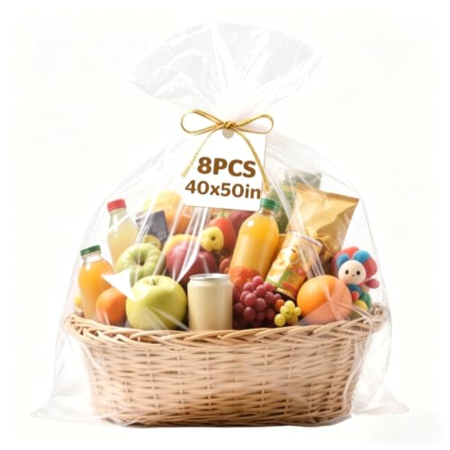 8 Bolsas Grandes de Celofán, 4 - Cellophane Wrap Clear reseña y precio